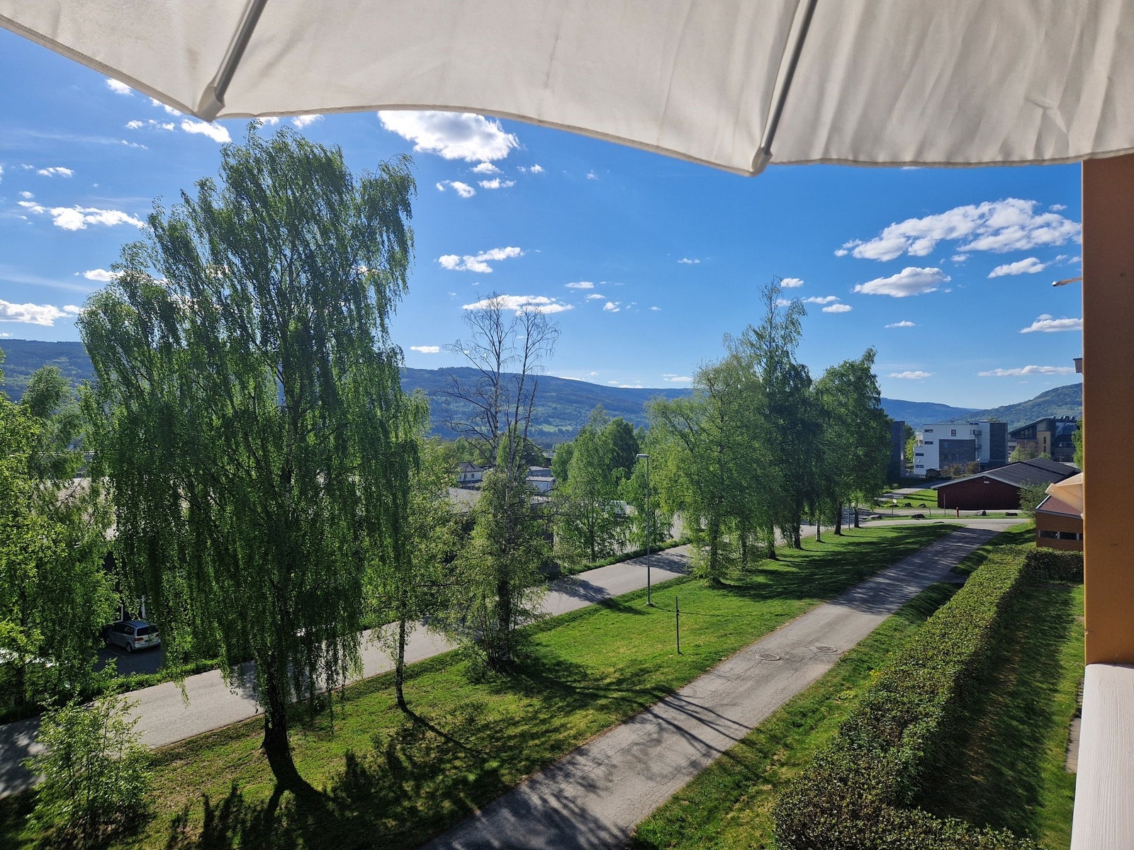 Balkong utsikt nordover Galleribilde
