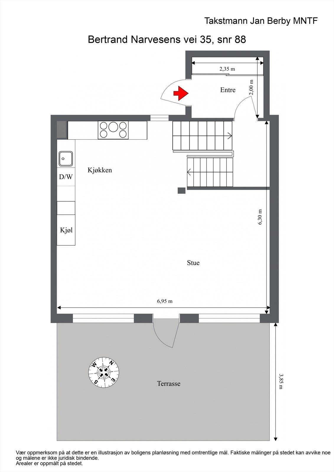 Plategning 1. etasje. Galleribilde