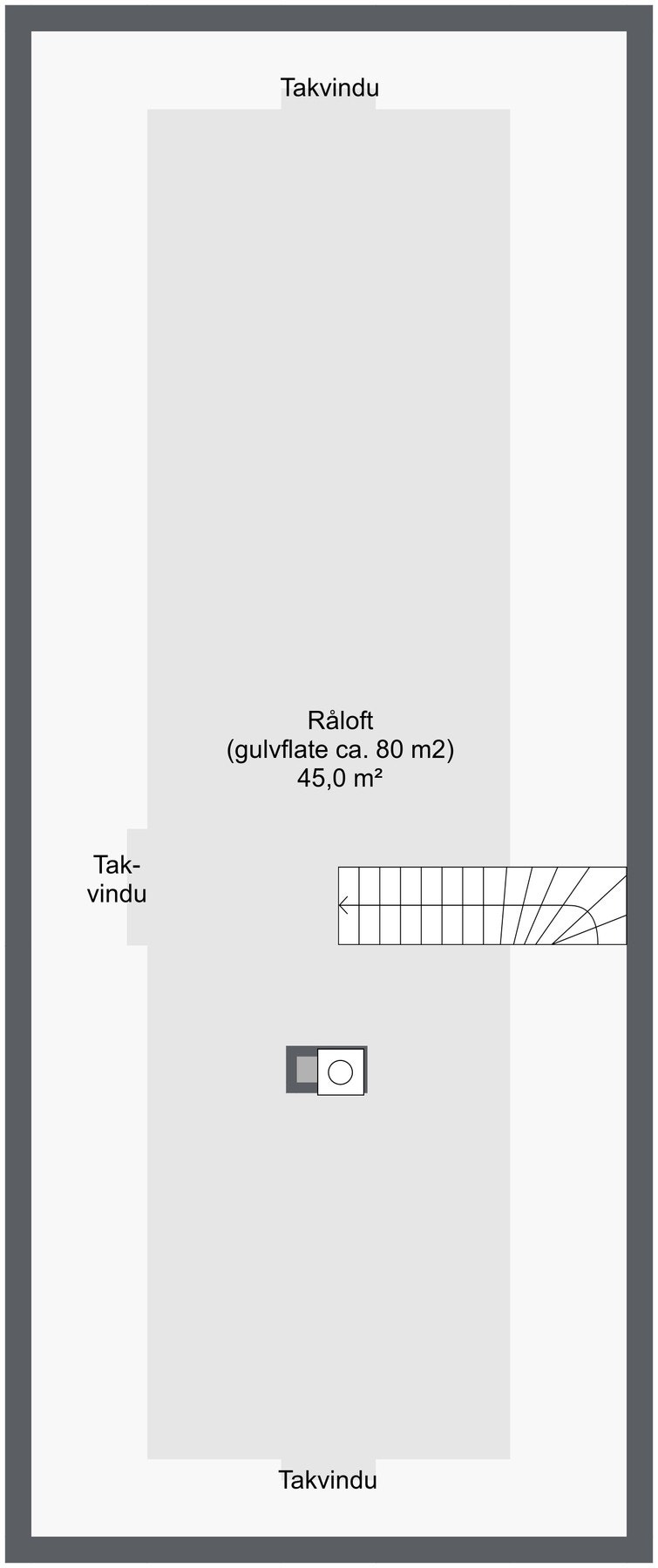 Planskisse loftetasjen. Galleribilde