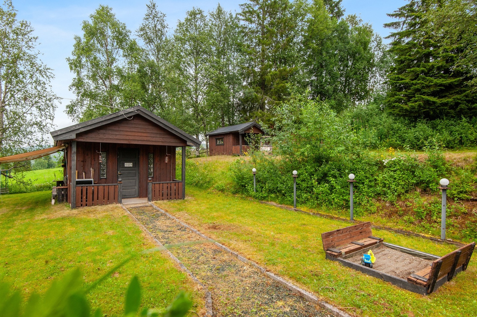 Det er ett pent opparbeidet uteareal. Galleribilde