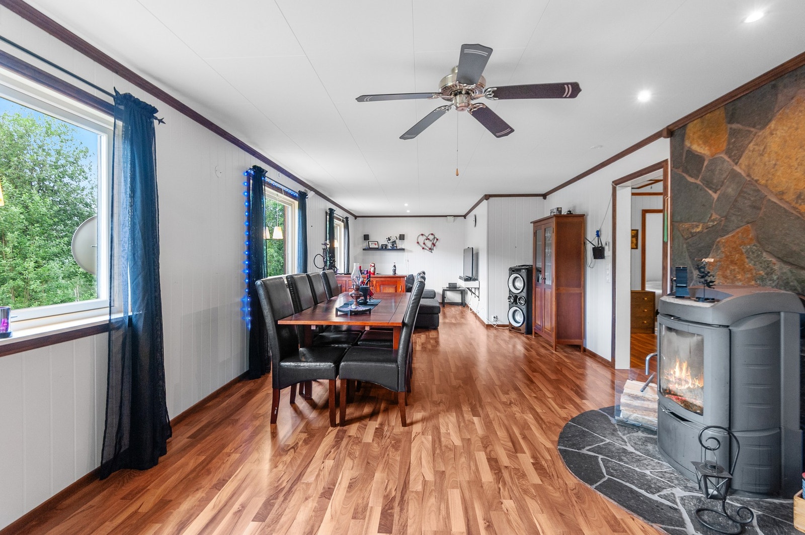 Stuen er på 37,5m². Galleribilde