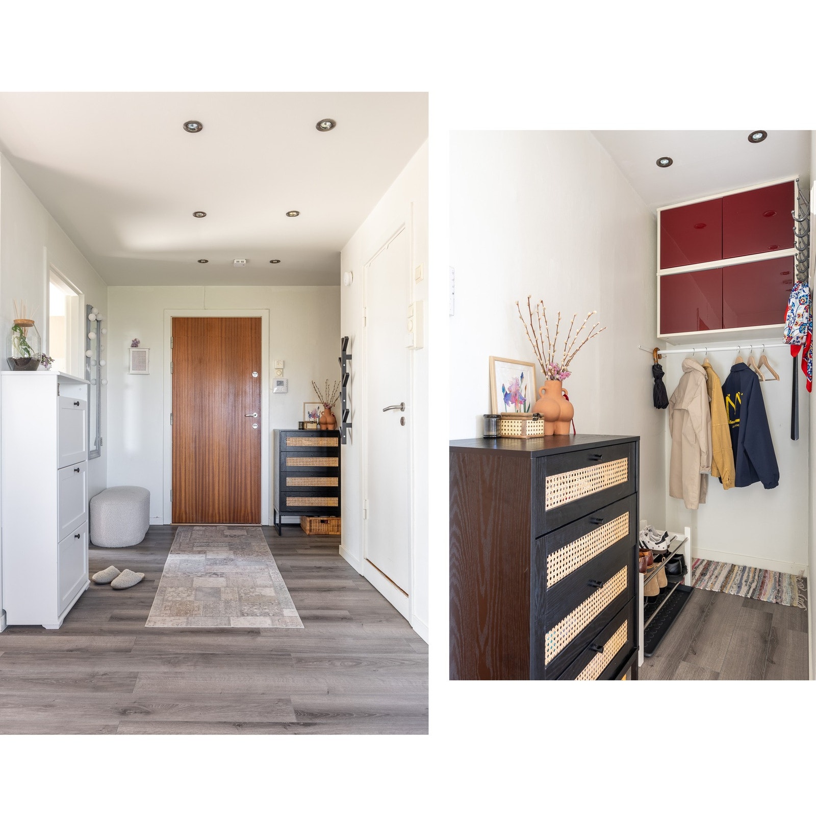 Entré med plass for klesoppheng og oppbevaring av sko. Galleribilde