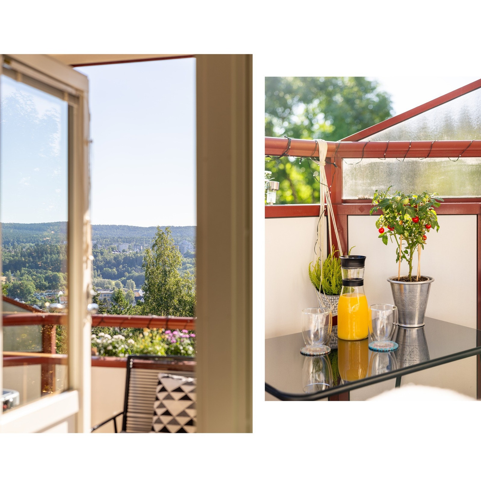 Fra stuen er det utgang til balkong. Galleribilde