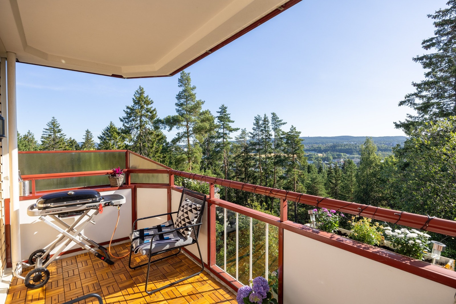 Her får du en herlig balkong med fine solforhold. Galleribilde
