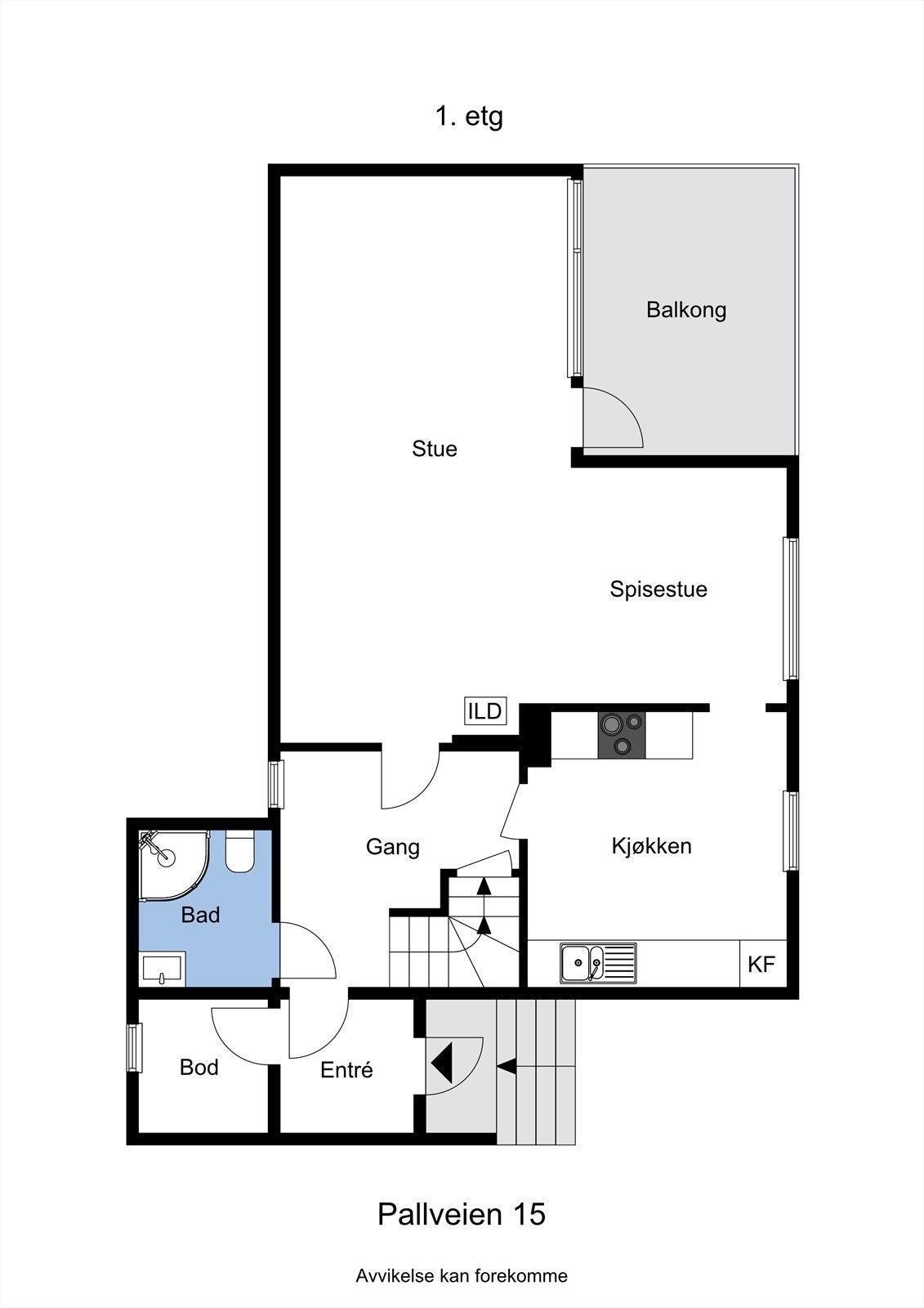 Planskisse hovedplan Galleribilde