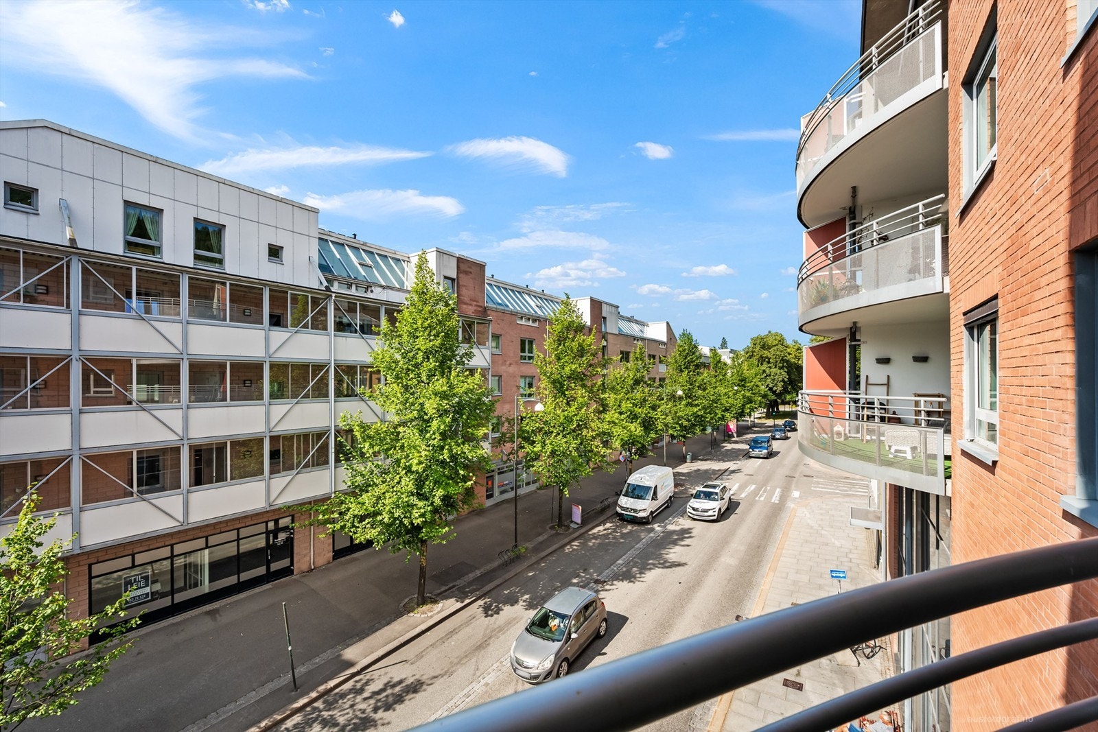 Utsikt fra balkongen Galleribilde