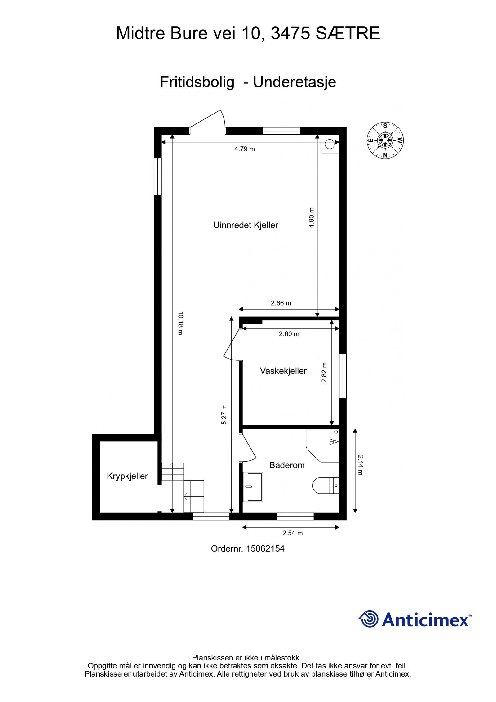 Plantegning underetasje Galleribilde