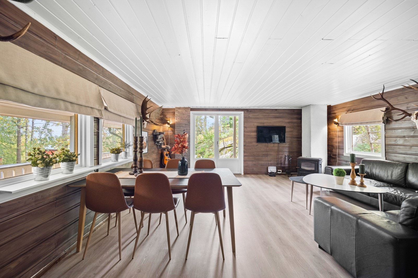 Store vindusoverflater slipper inn godt med naturlig lys Galleribilde