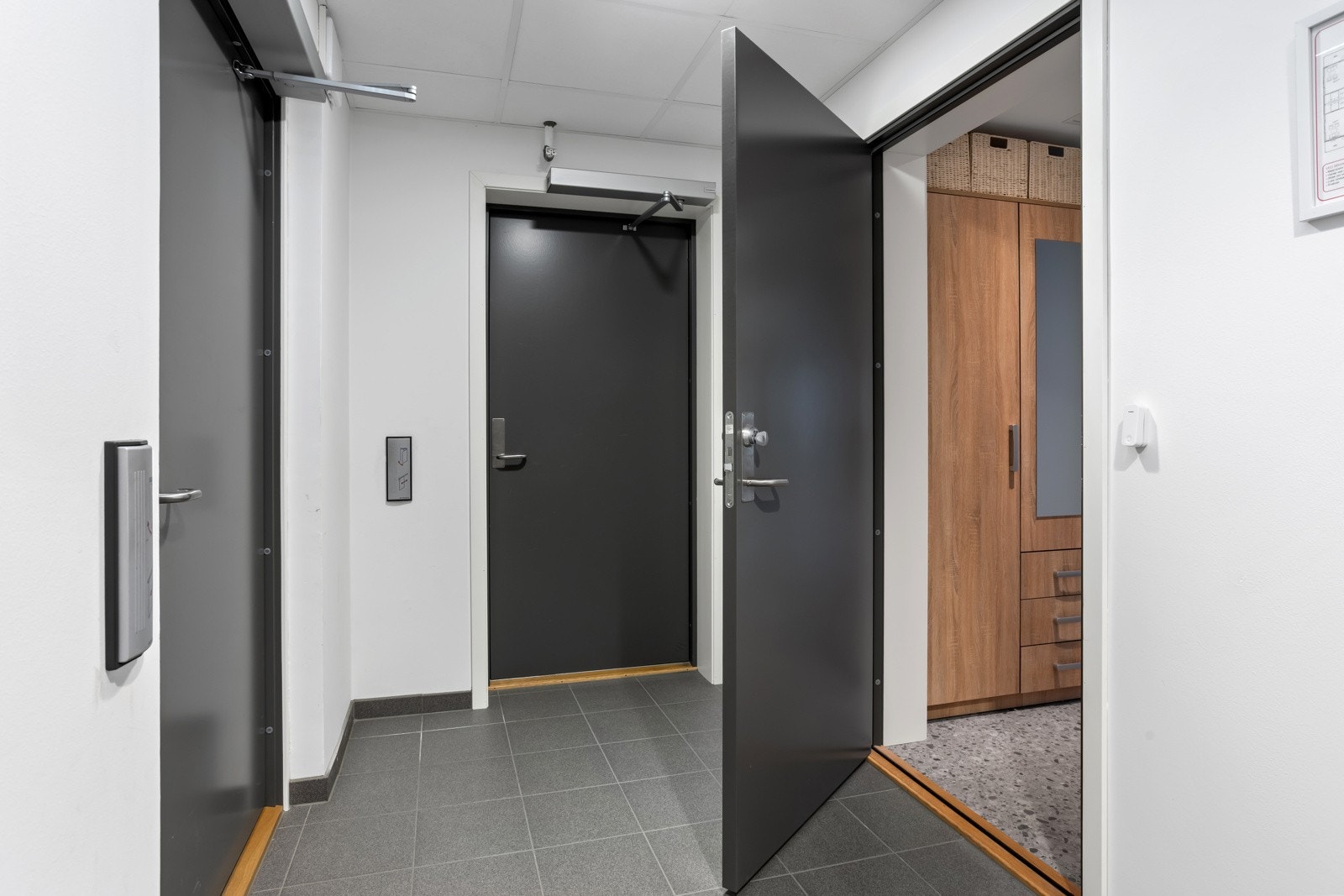 Leiligheten har direkte adkomst fra heis Galleribilde