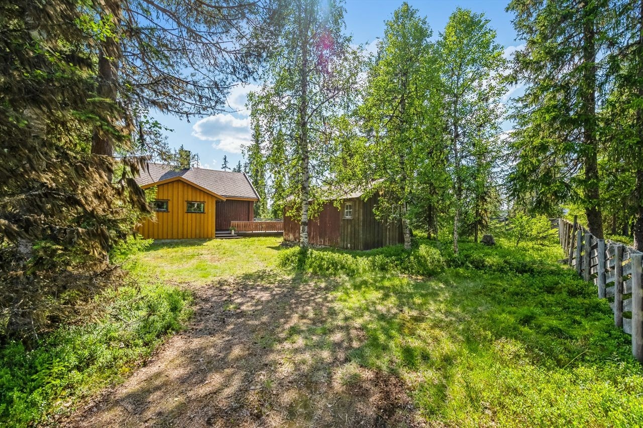 Hytta har bilvei helt frem året rundt og gode parkeringsmuligheter på eget tun. Galleribilde