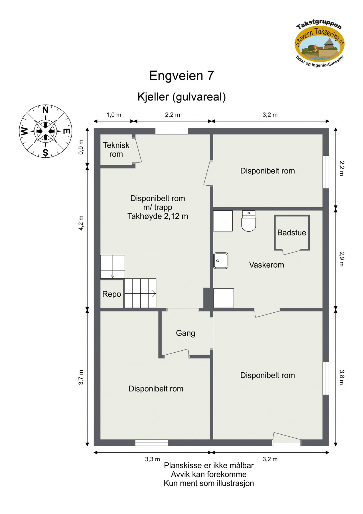 Plantegning kjeller Galleribilde