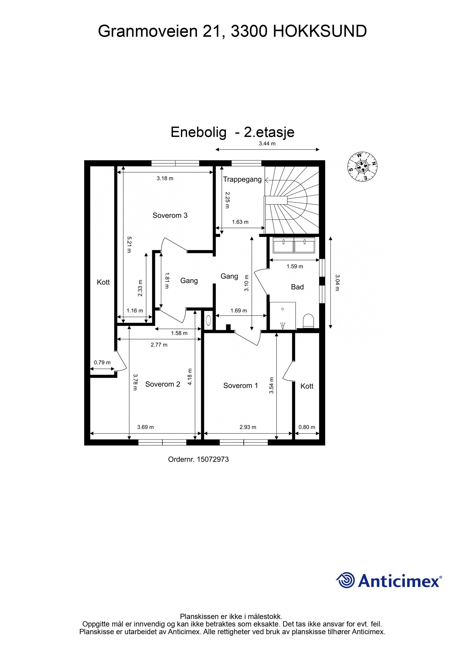 Plantegning 2.etasje Galleribilde