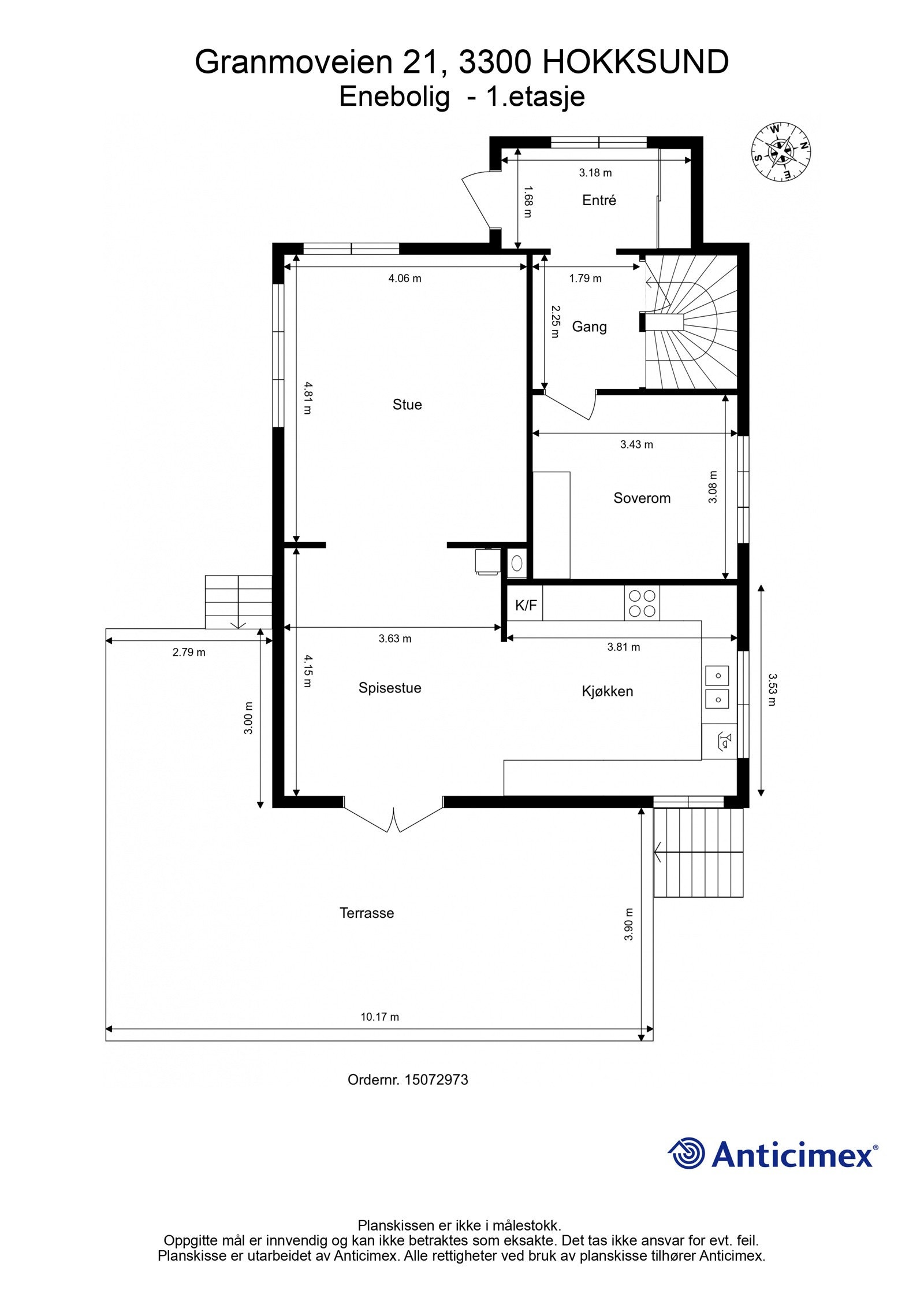 Plantegning 1.etasje Galleribilde