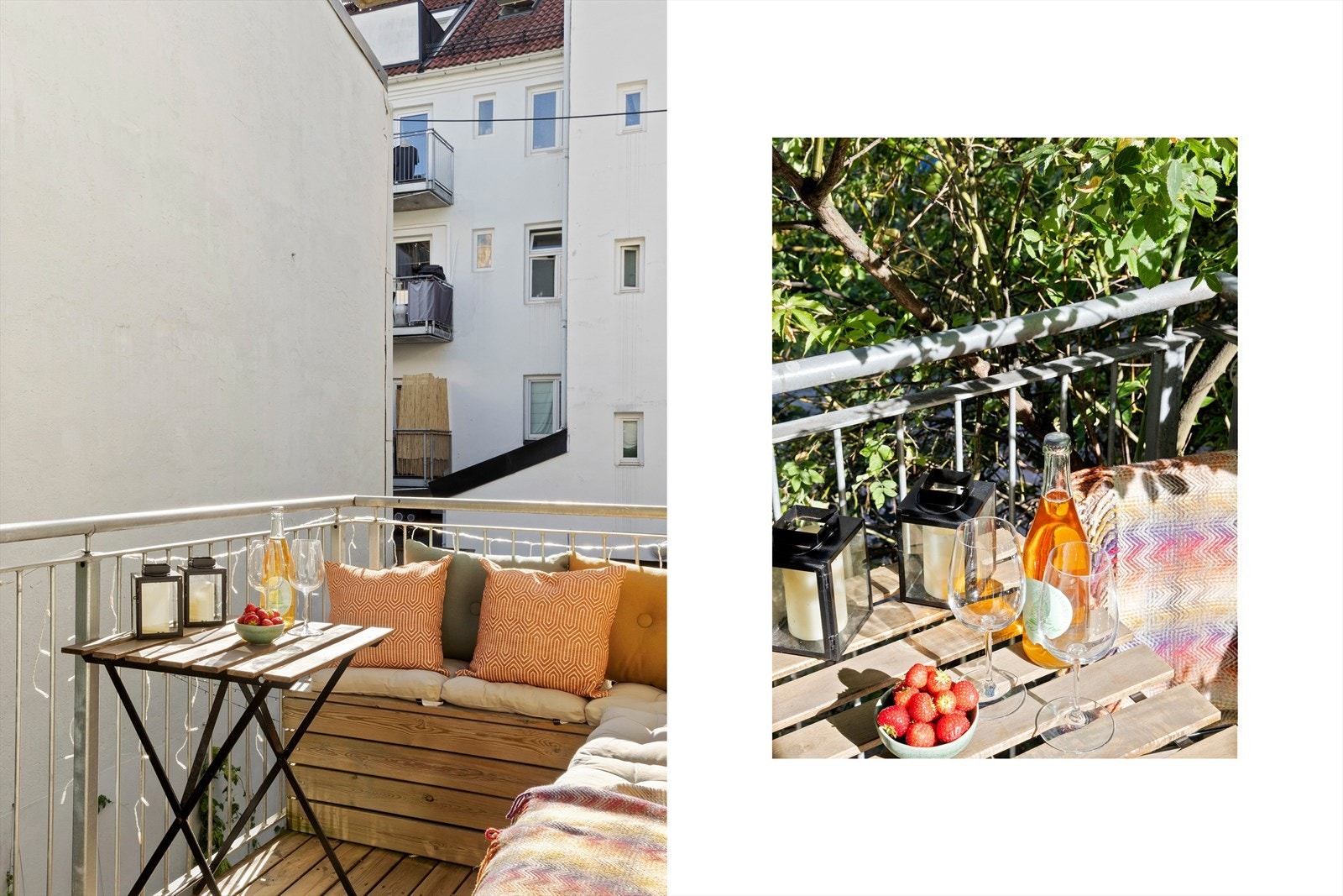 Fra stuen har du utgang til boligens balkong, og dette er et hyggelig sted å slappe av på varme sommerdager. Galleribilde