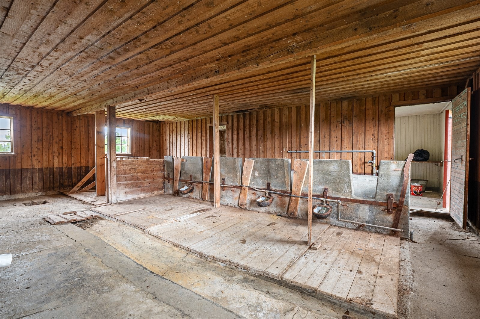 1. etasjen på låven er på 137 kvm. Galleribilde