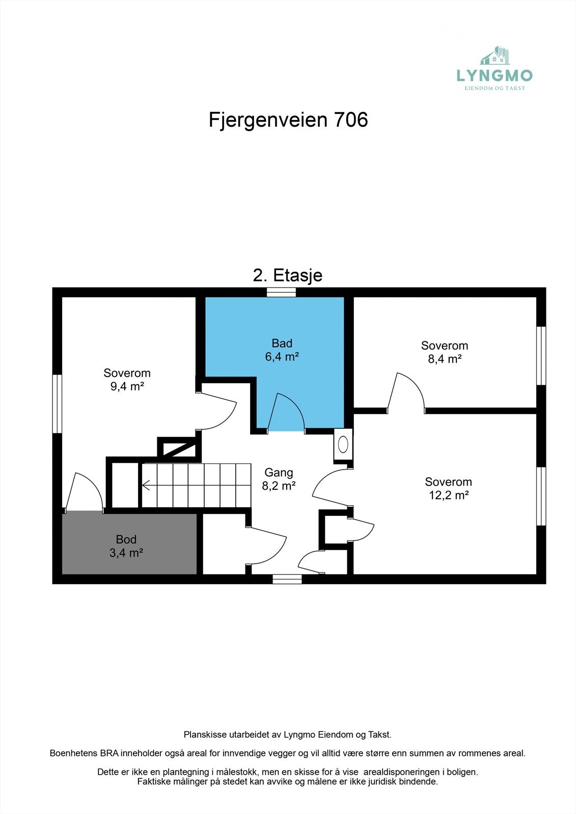 Plantegning 2. etasje Galleribilde