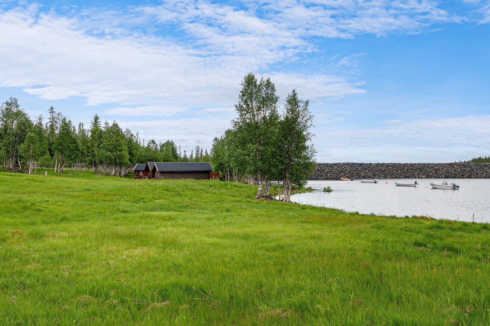 Gåavstand fra eiendommen til båtnaustet Galleribilde