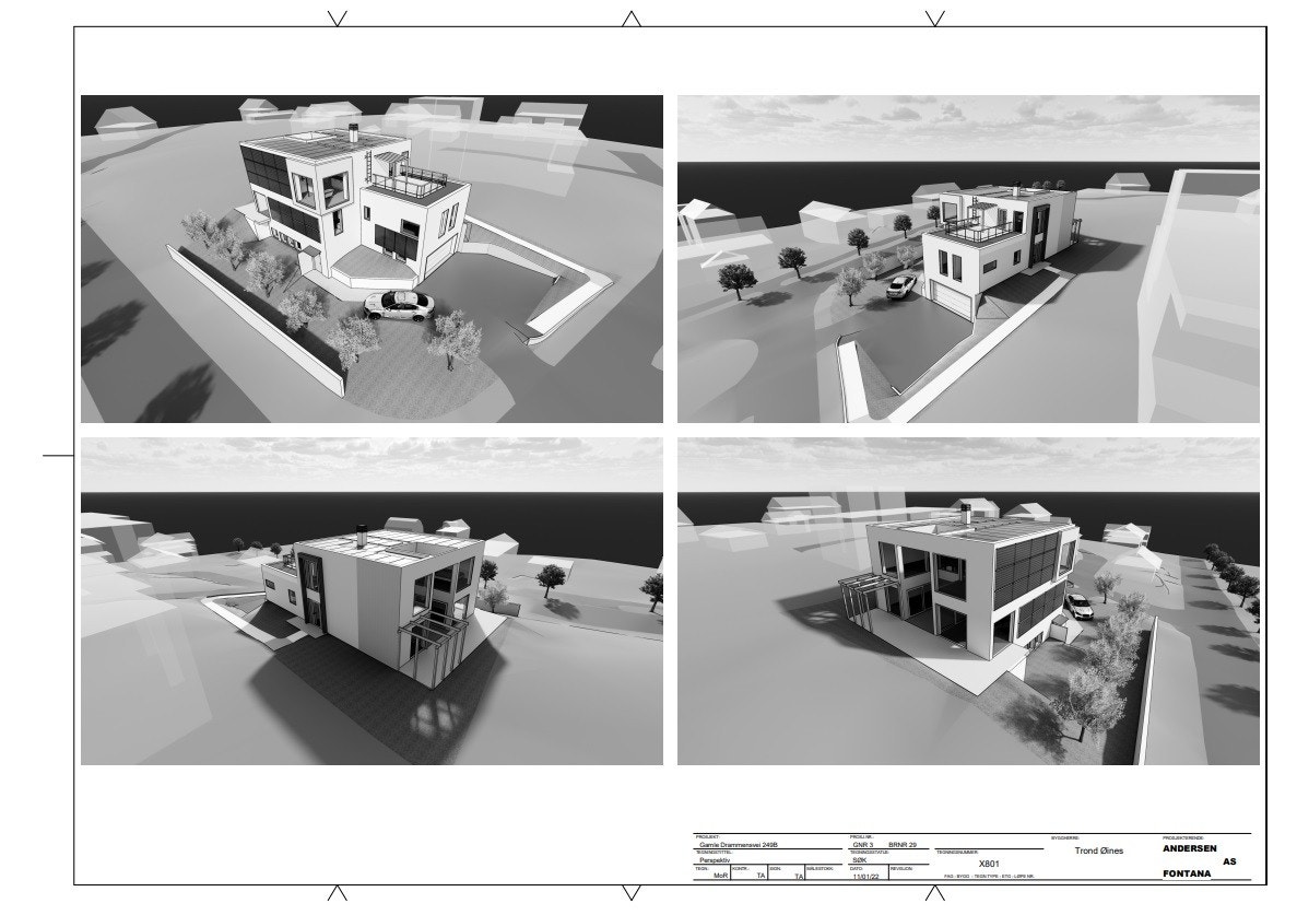 Perspektivtegninger. Galleribilde