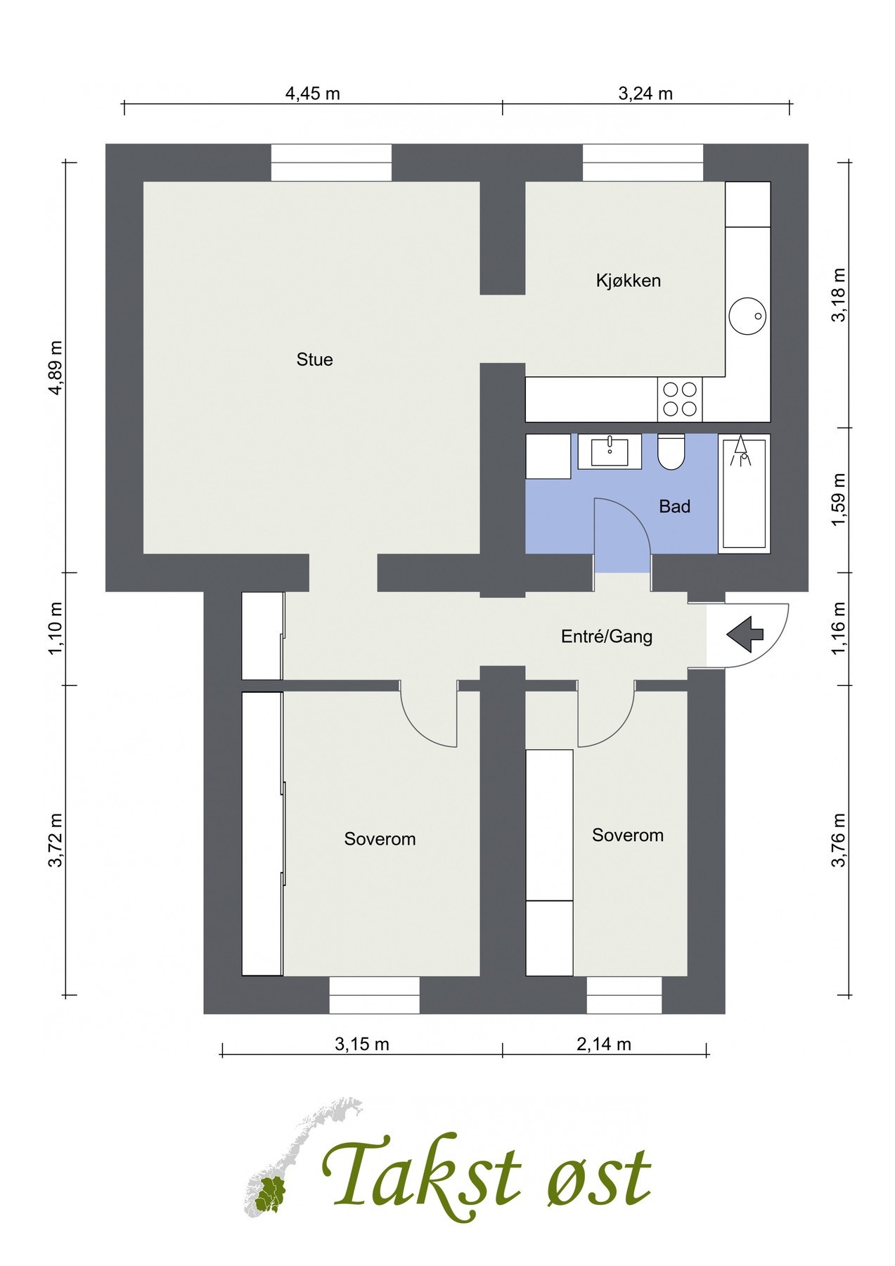 Boligen har god planløsning - avvik kan forekomme. Galleribilde