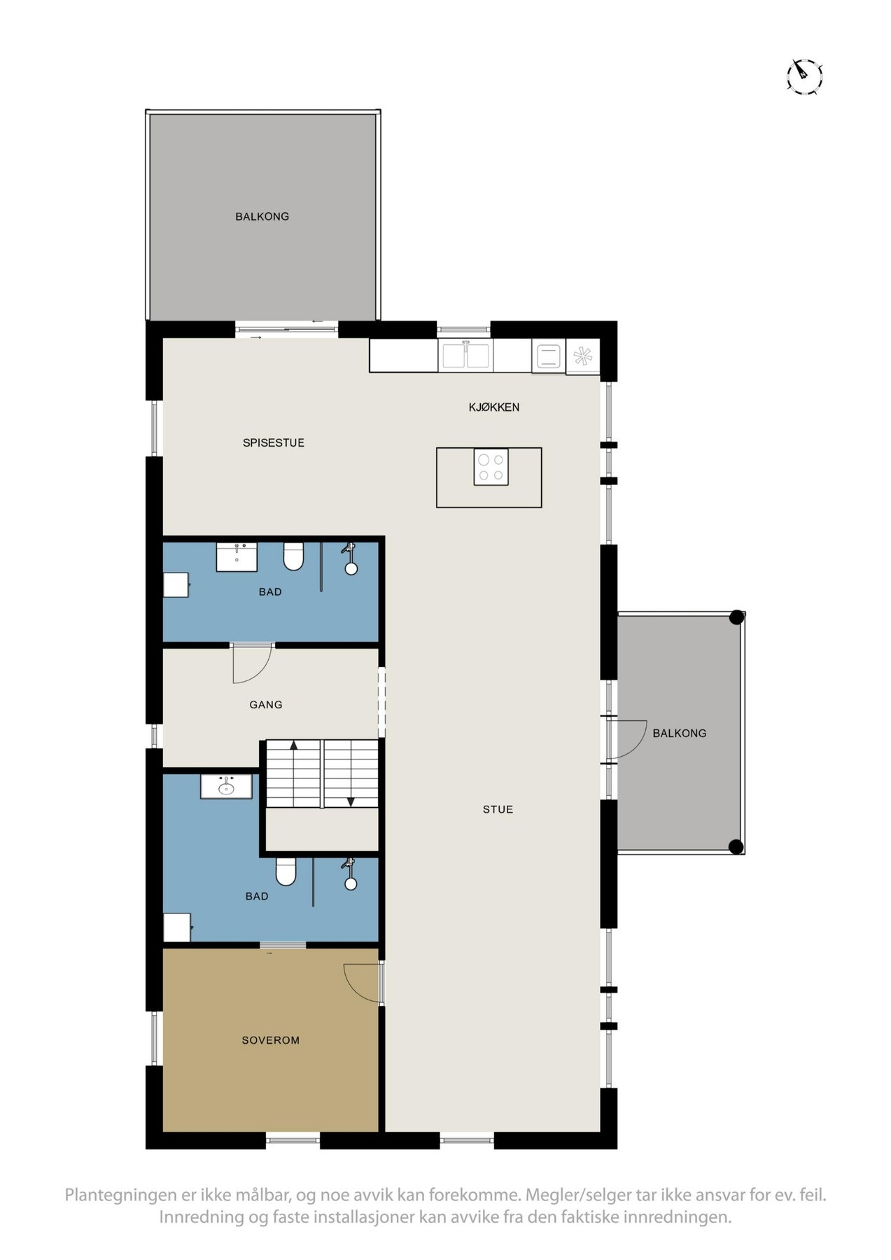 Plantegning av første etasje Galleribilde