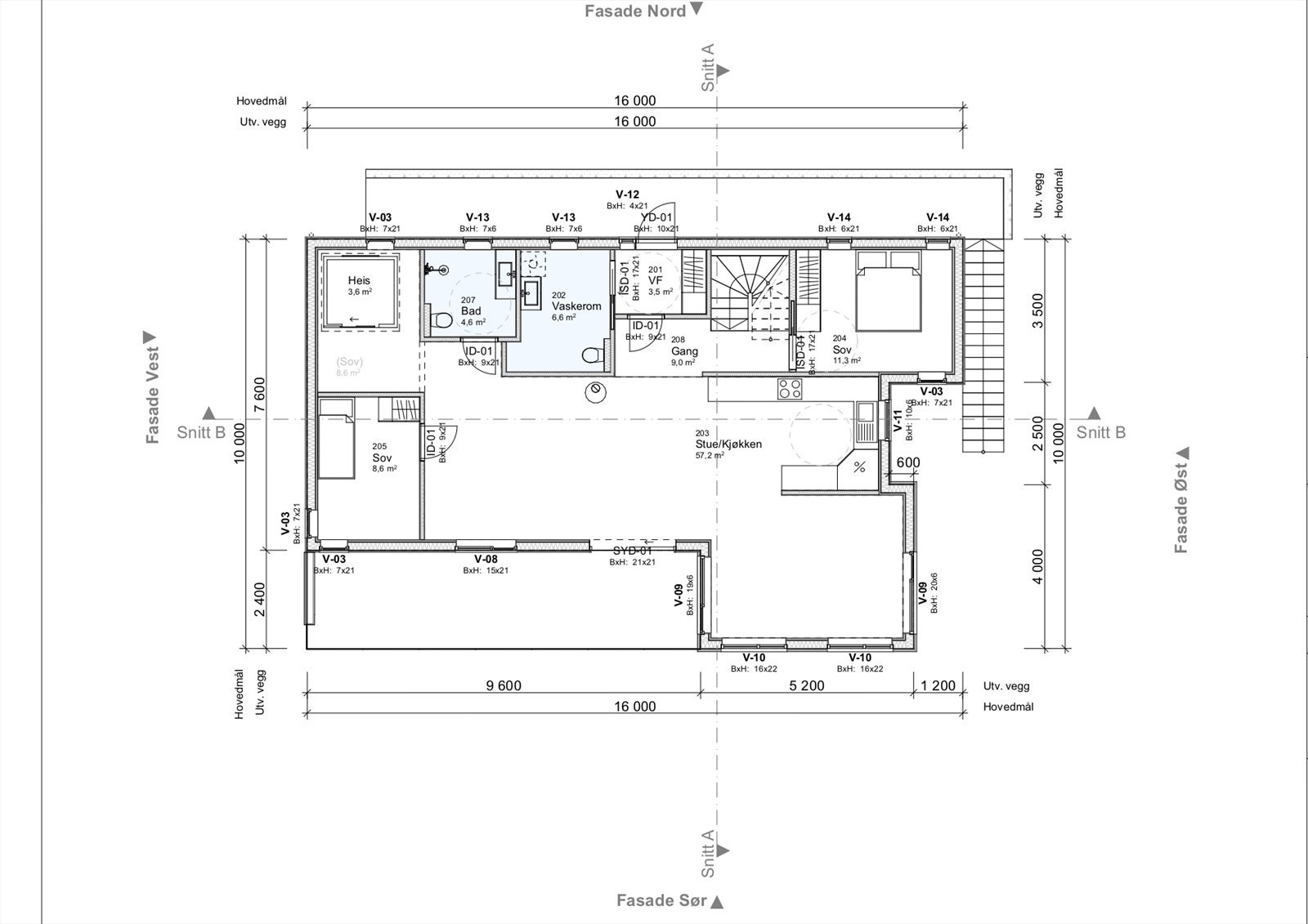 Planskisse 2. etasje Galleribilde