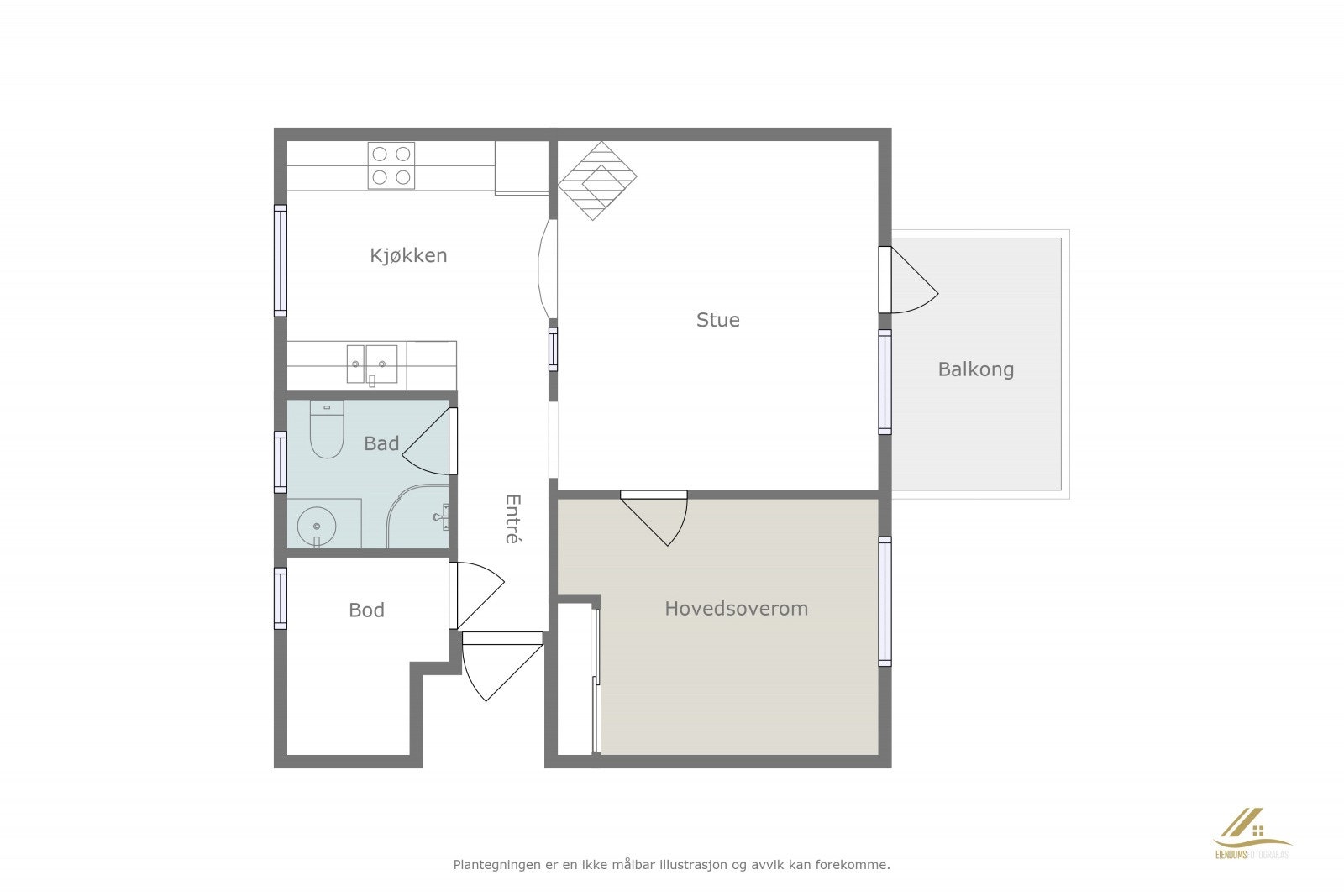 Plantegning Galleribilde