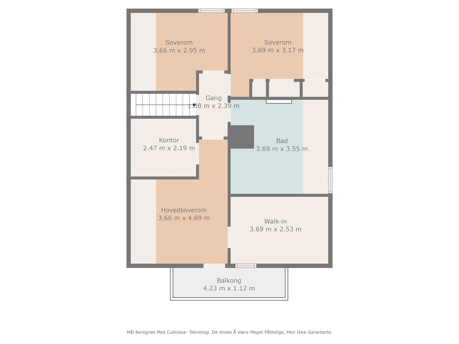 Plantegning loft Galleribilde