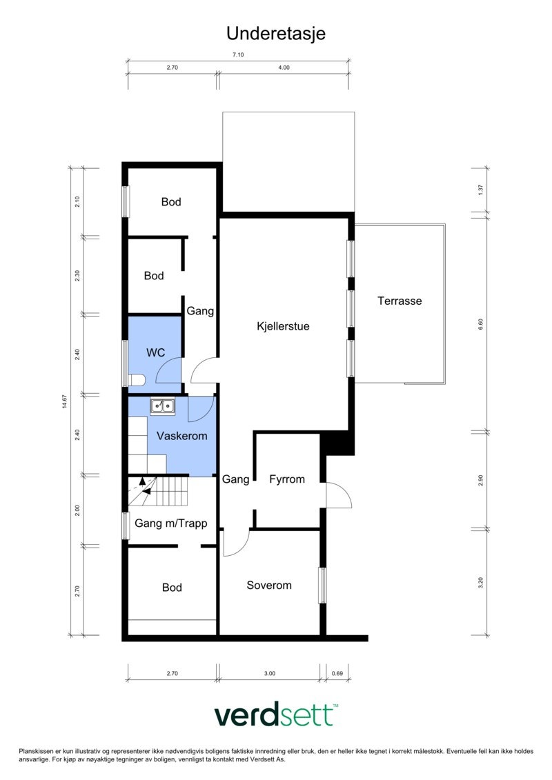 - Plantegning kjeller - Galleribilde