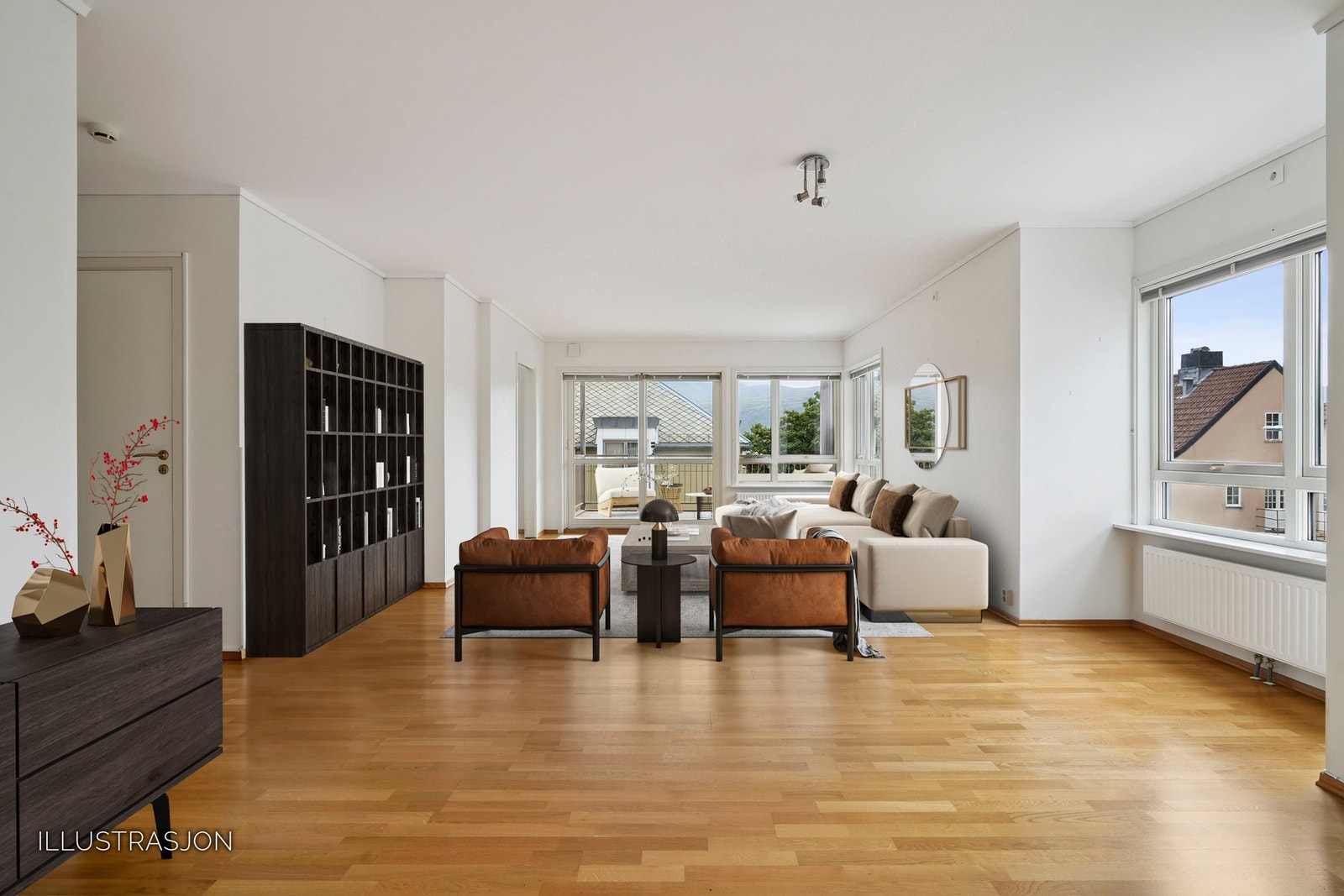 God planløsning med mange møbleringsmuligheter. Stuen har en særdeles god størrelse. Galleribilde