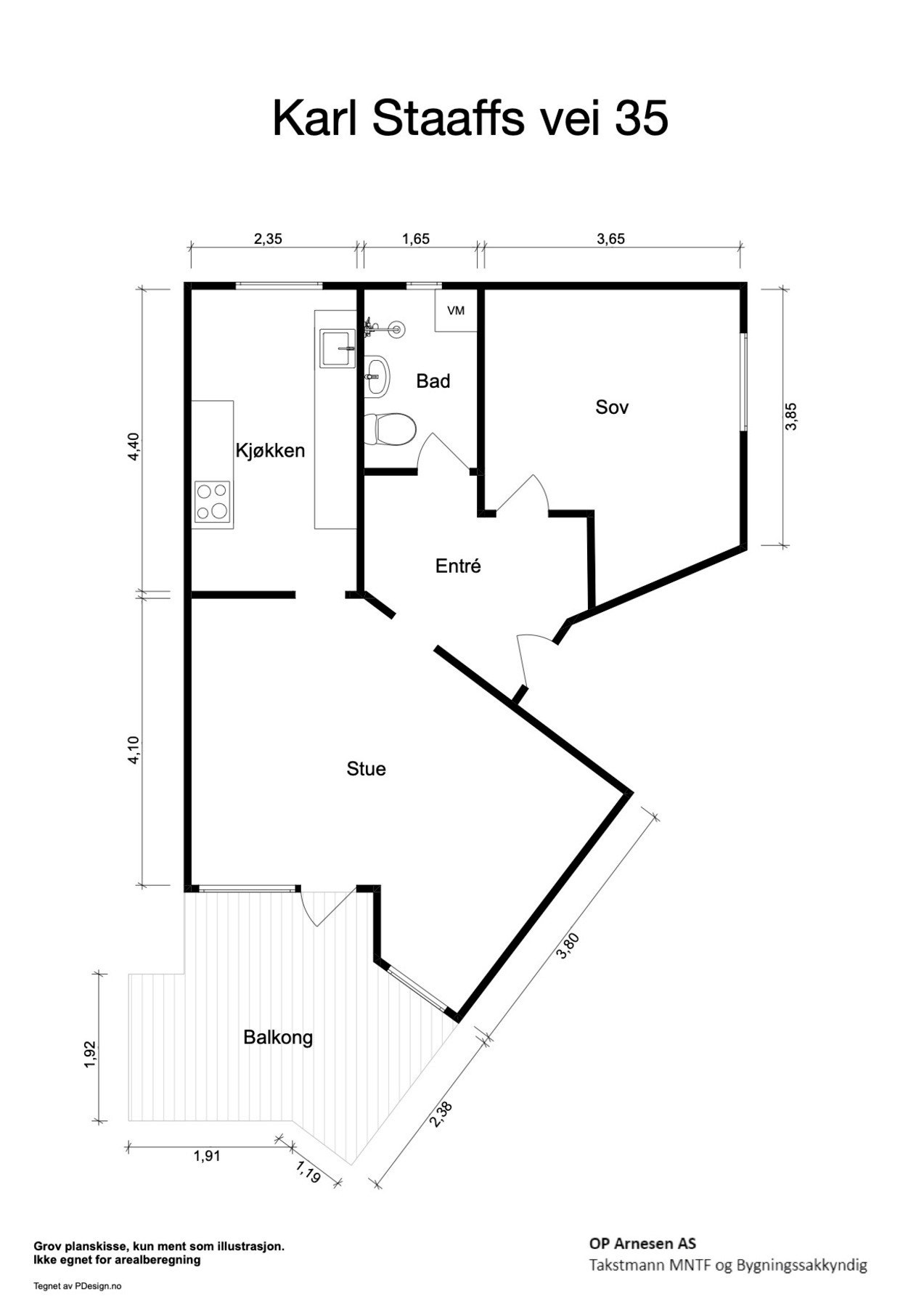 Plantegning - ikke målbar. Avvik kan forekomme. Galleribilde