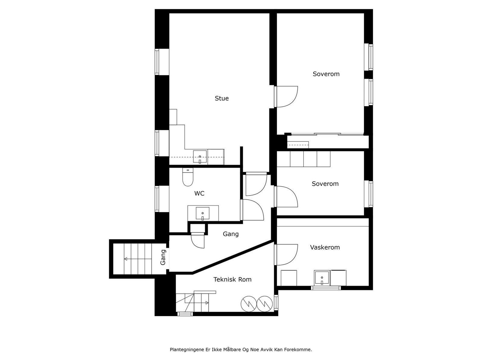 Plantegning kjeller Galleribilde