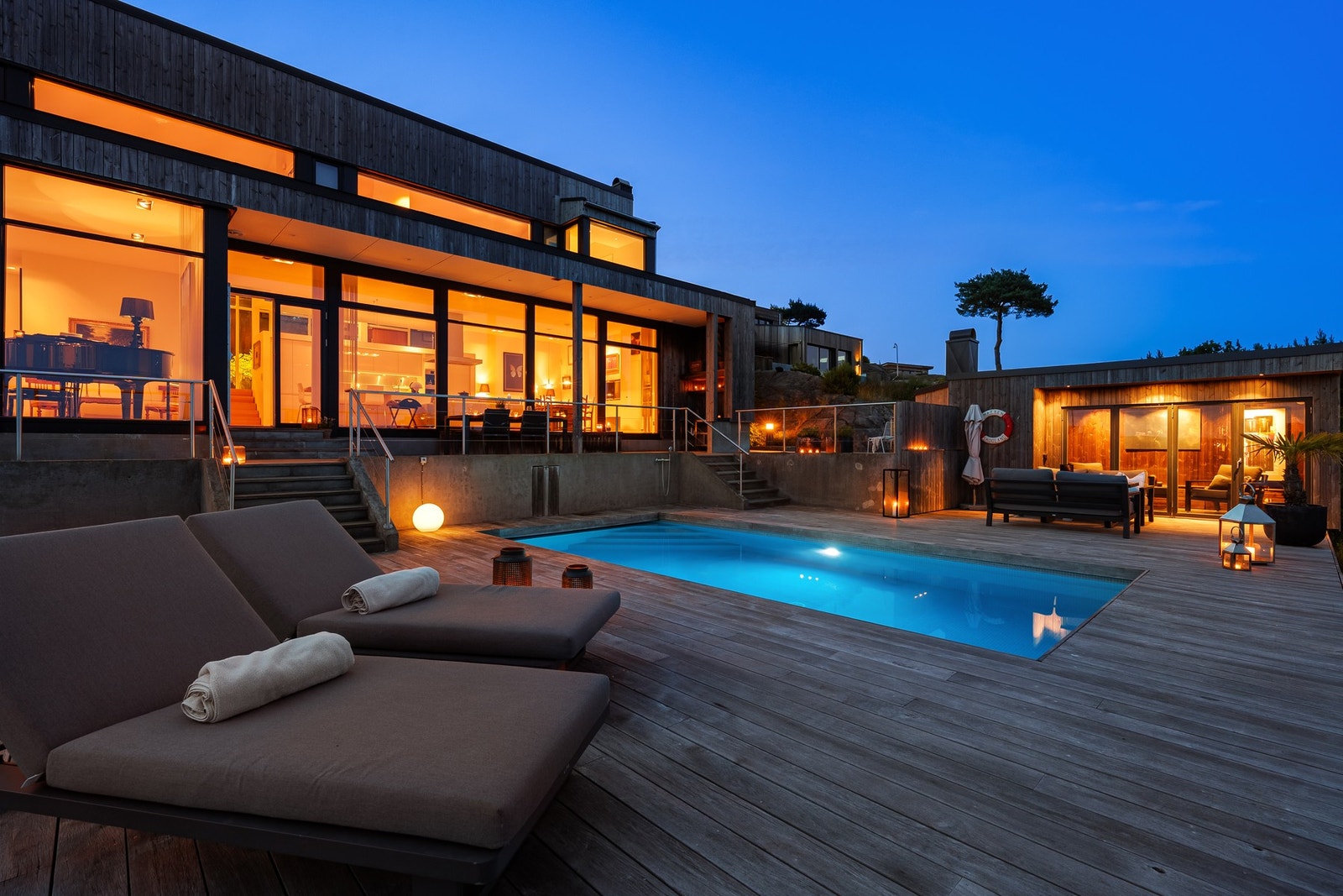 Fantastisk uteplass hvor det er enkelt å finne roen