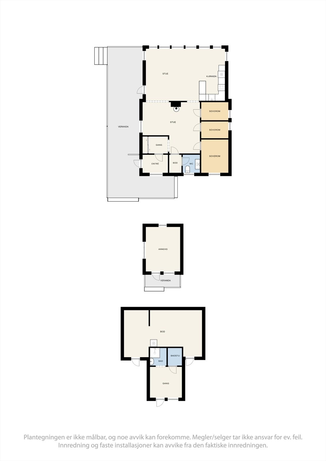 Plantegningen av byggene. Galleribilde