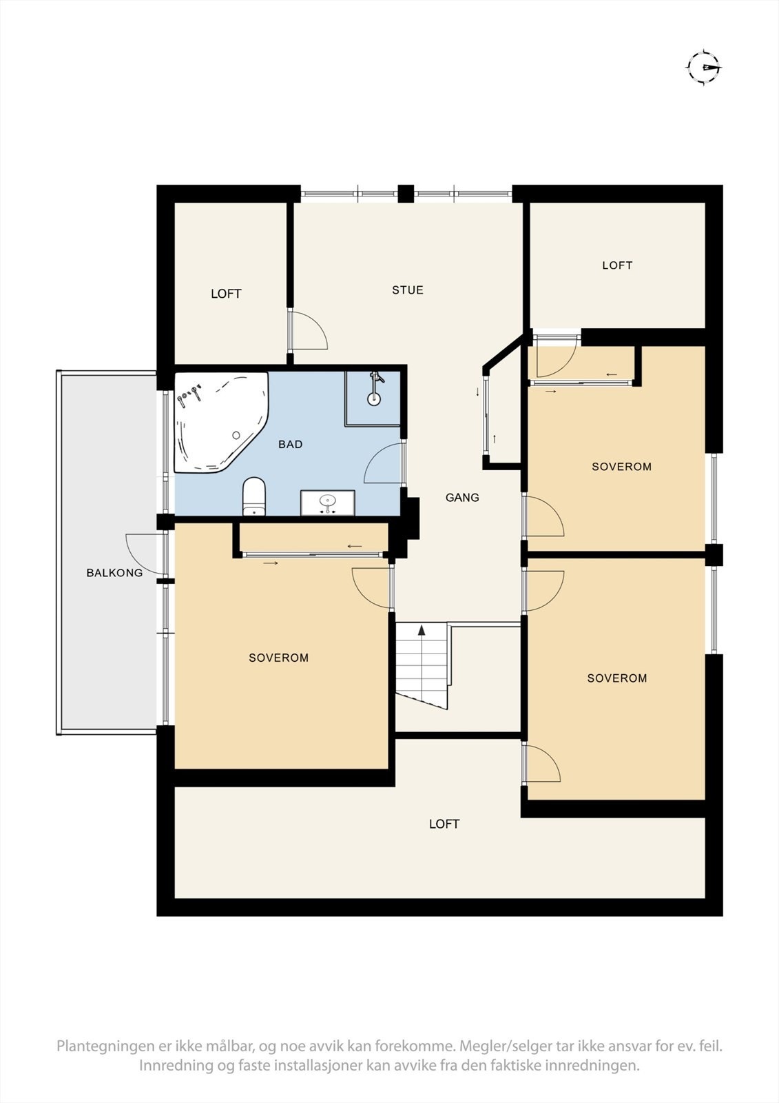 Plantegninger 2. etasje Galleribilde