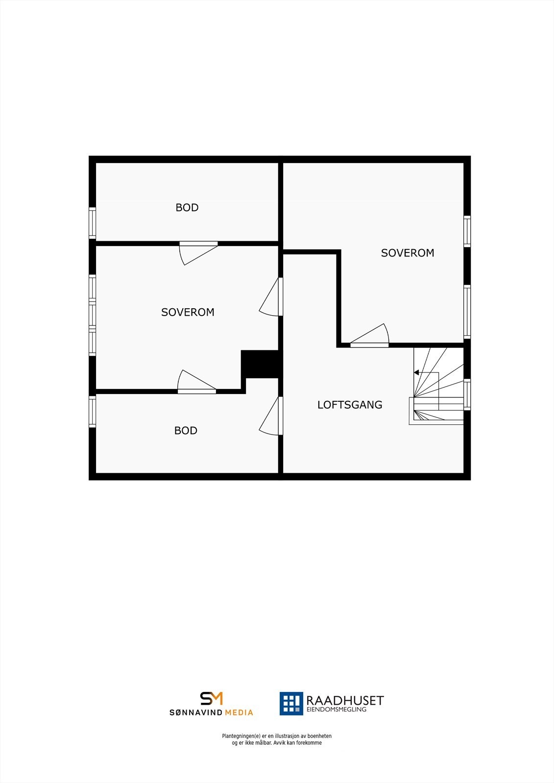 2D Plantegning | 2. Etasje Galleribilde