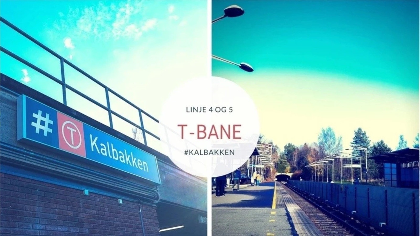 Kalbakken T-bane har avganger 2 ganger hvert kvarter. Galleribilde