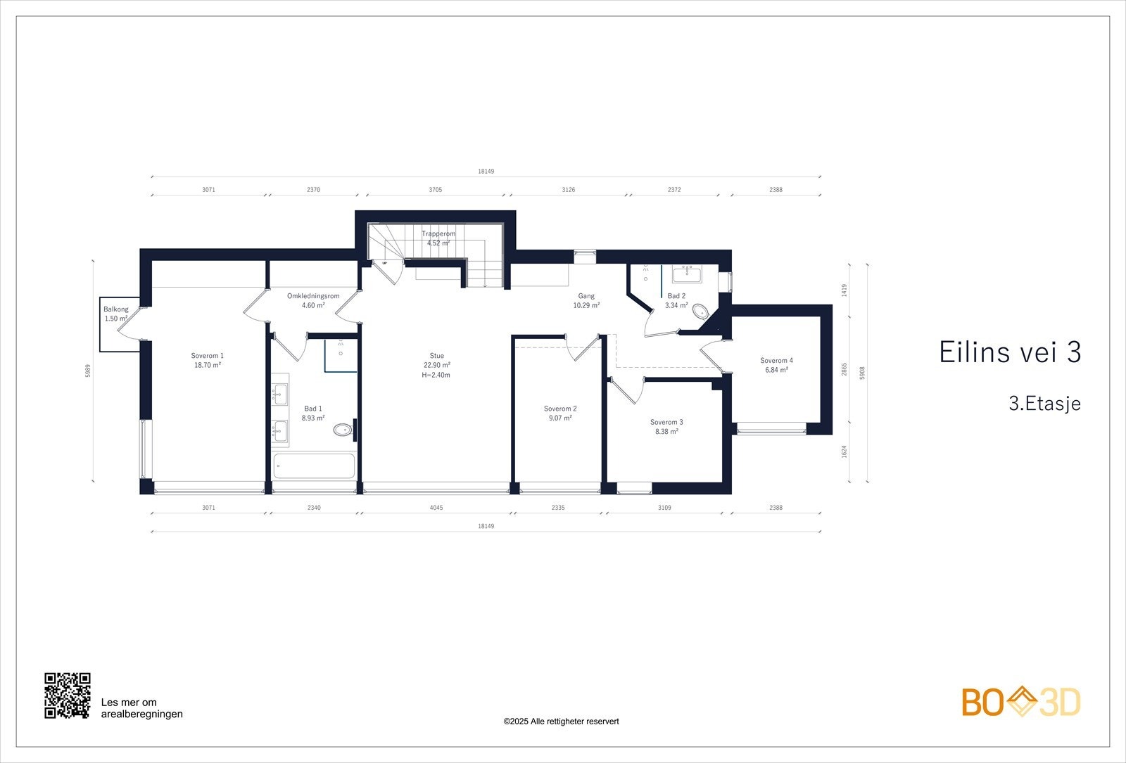 3.etasje - øverste boligetasje Galleribilde
