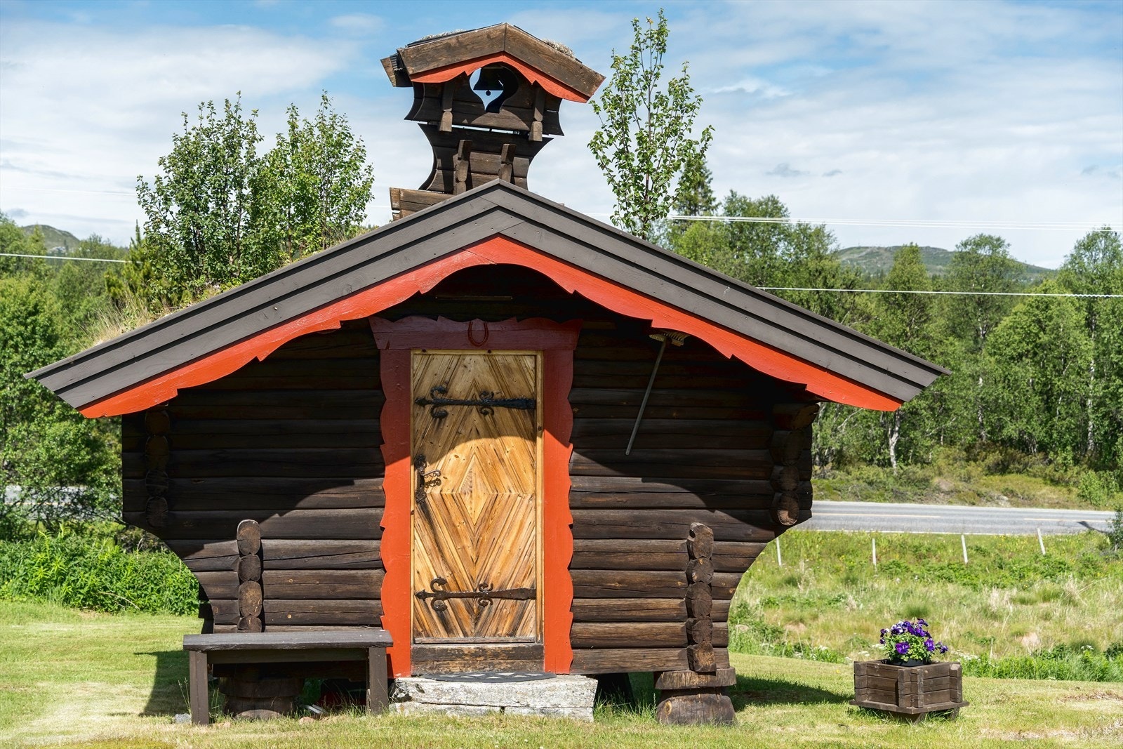 Stabbur med gjesterom. Galleribilde