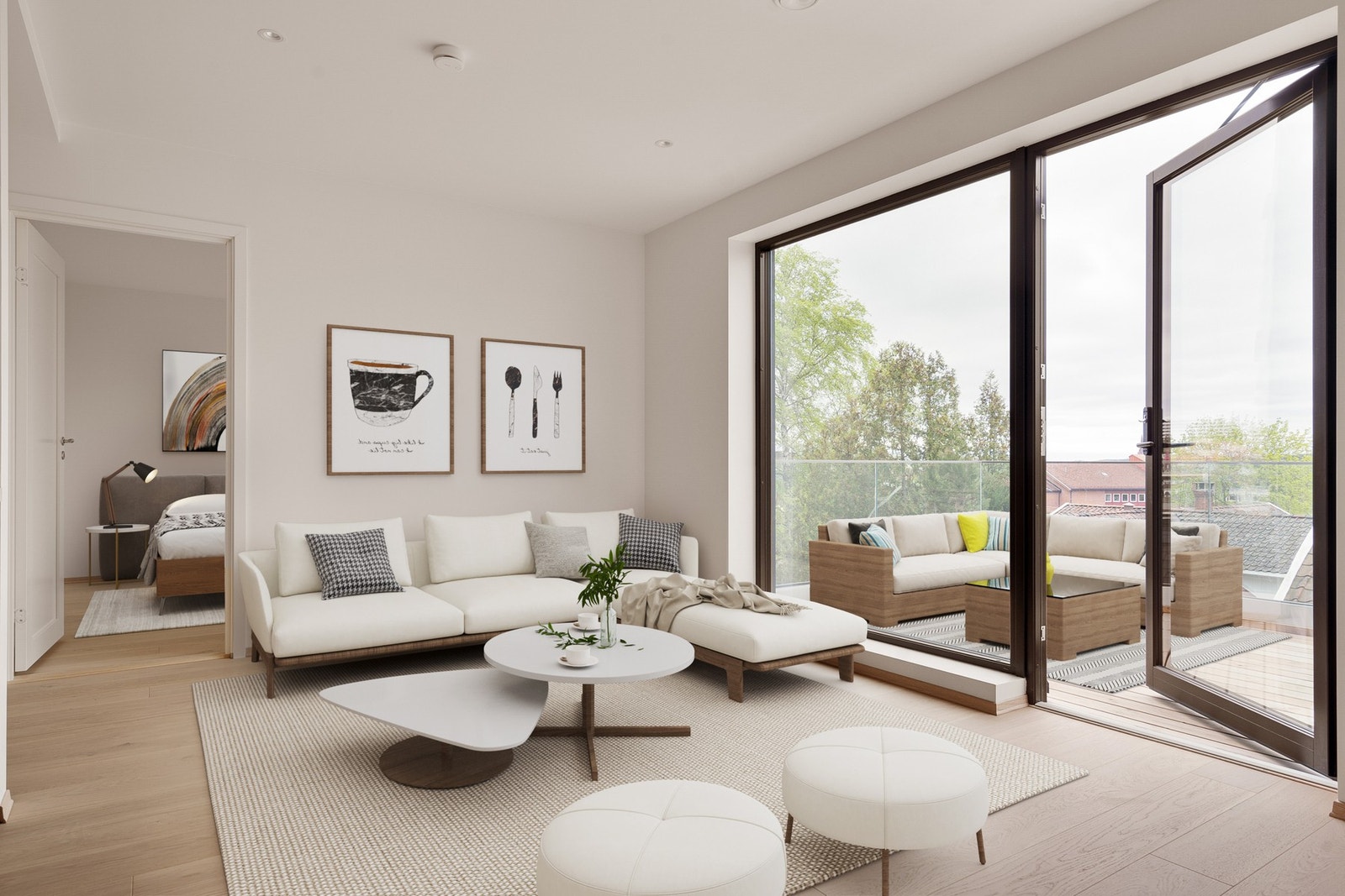 Digital møblering Galleribilde