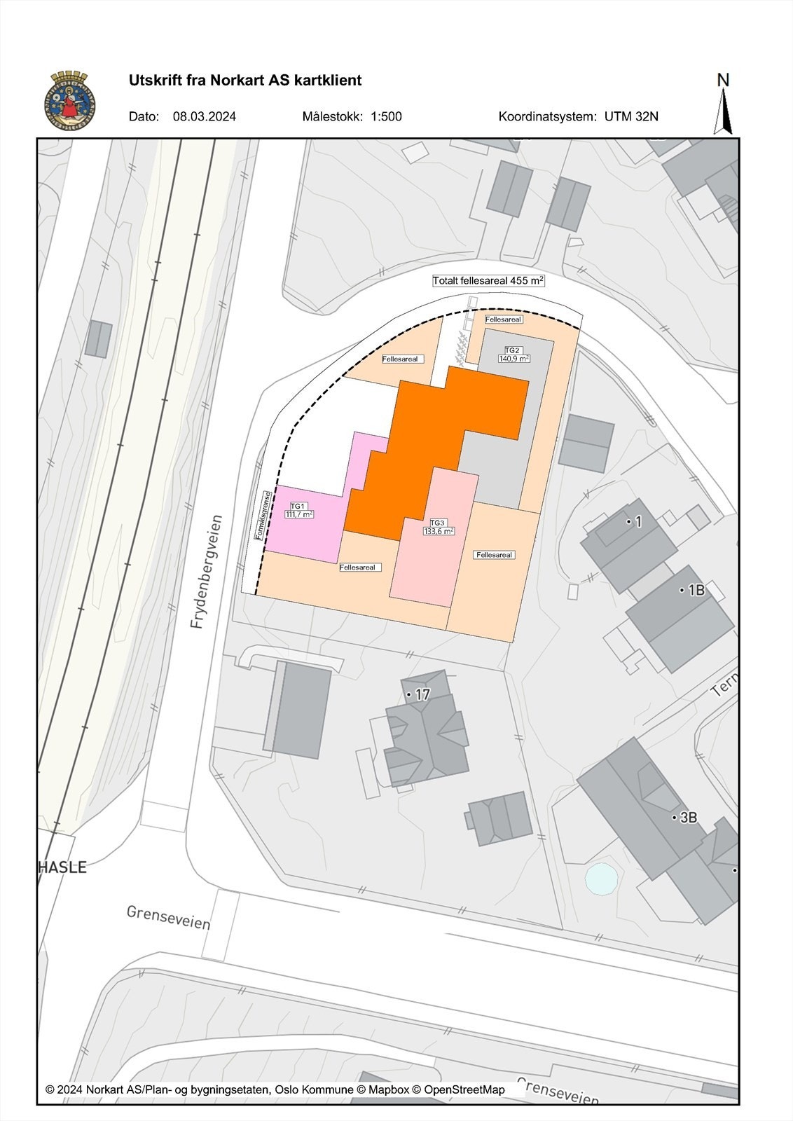 Seksjonering utearealer Galleribilde