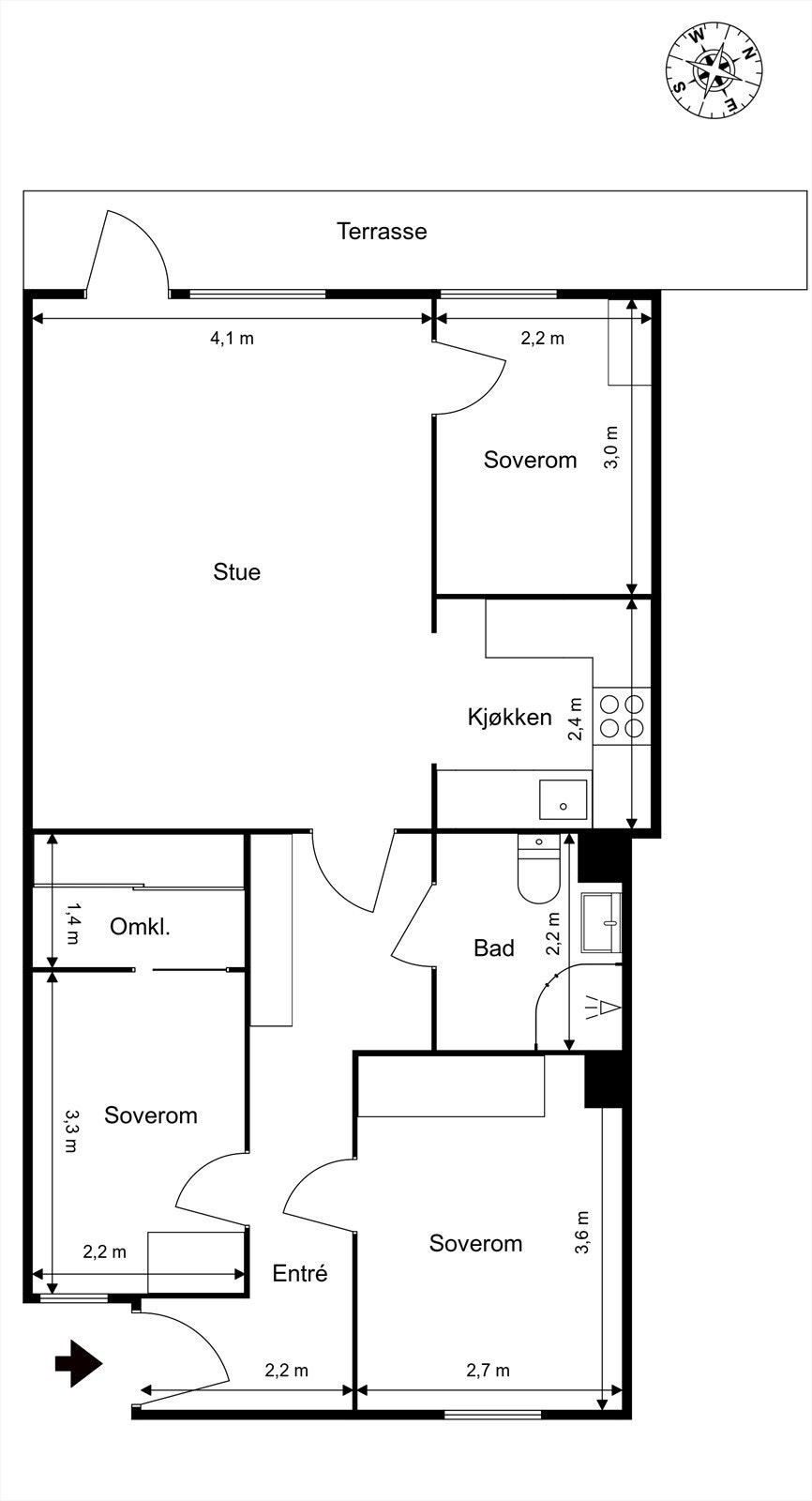 Plantegning Galleribilde