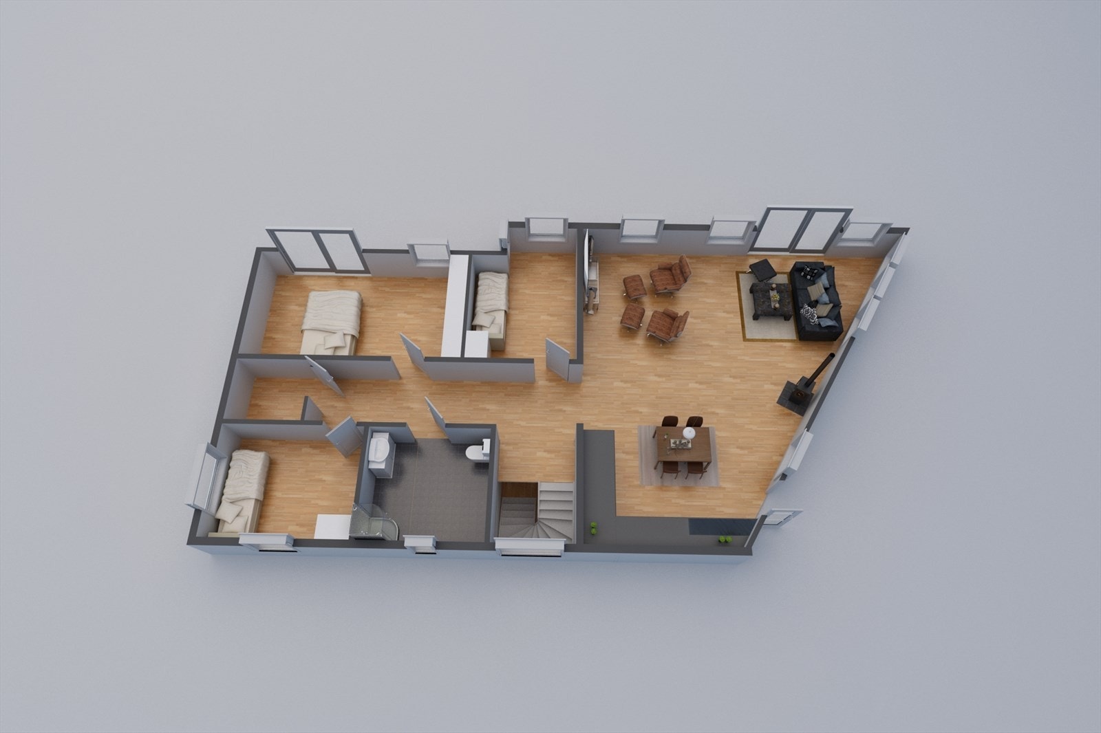 1. etg. mulighetsstudie Galleribilde