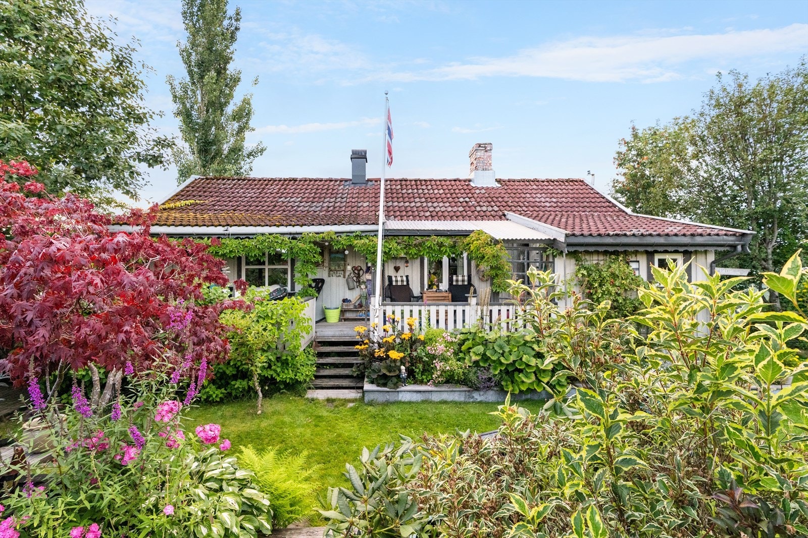 Hagen er frodig og godt vedlikeholdt. Galleribilde