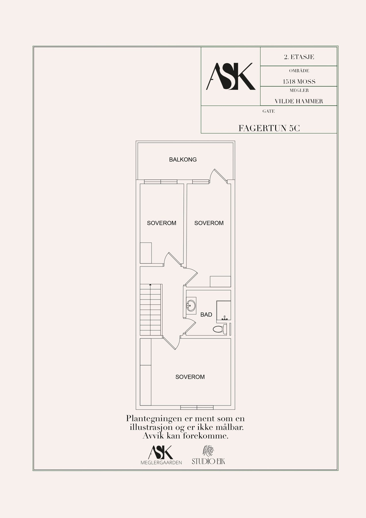 Plantegning 2. etasje Galleribilde