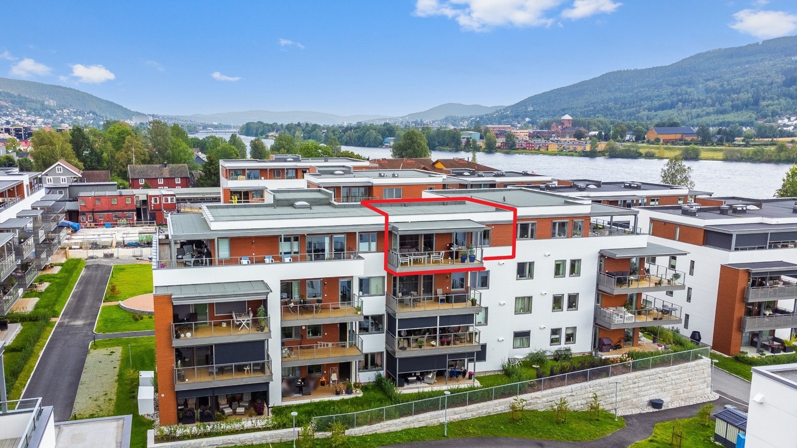 Leiligheten er her markert i bygget Galleribilde
