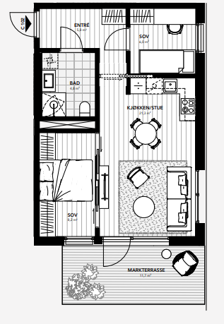 Planløsning C- 102 Galleribilde