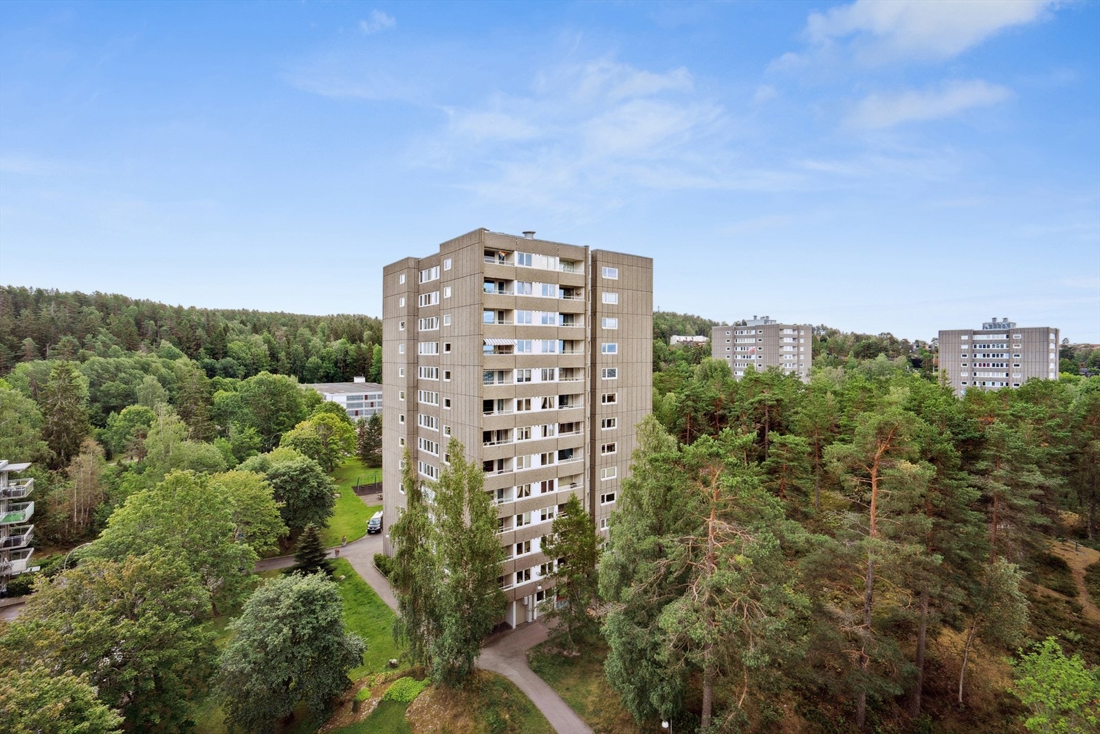 Utsikt fra balkongen Galleribilde