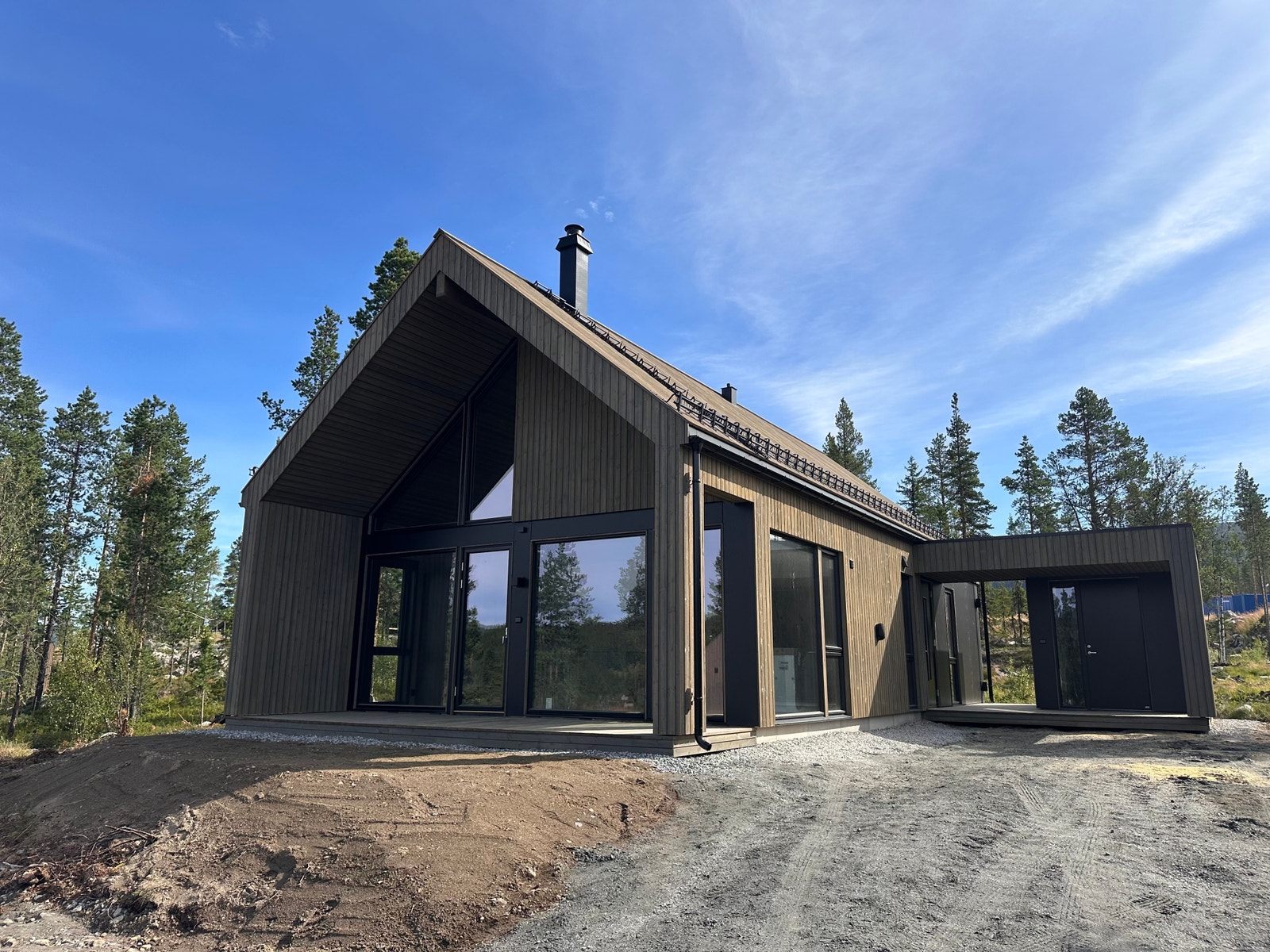 Det medfølger utvendig sportsbod ved inngangspartiet. Det er mulig å isolere denne som tilvalg Galleribilde