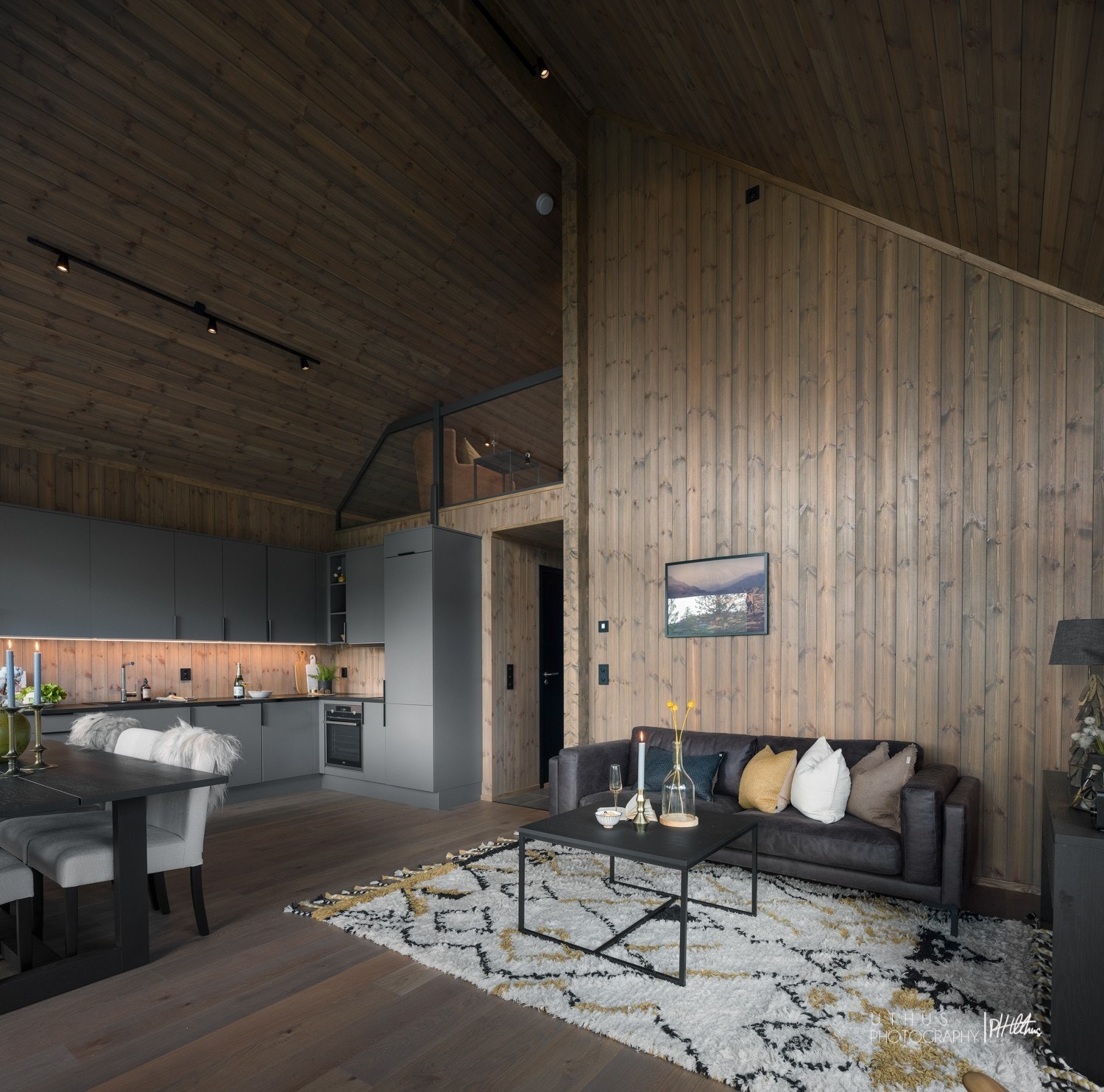 Fritidsboligene har areal effektive planløsninger og gjennomgående god standard, bygget etter forskrifter TEK 17 Galleribilde