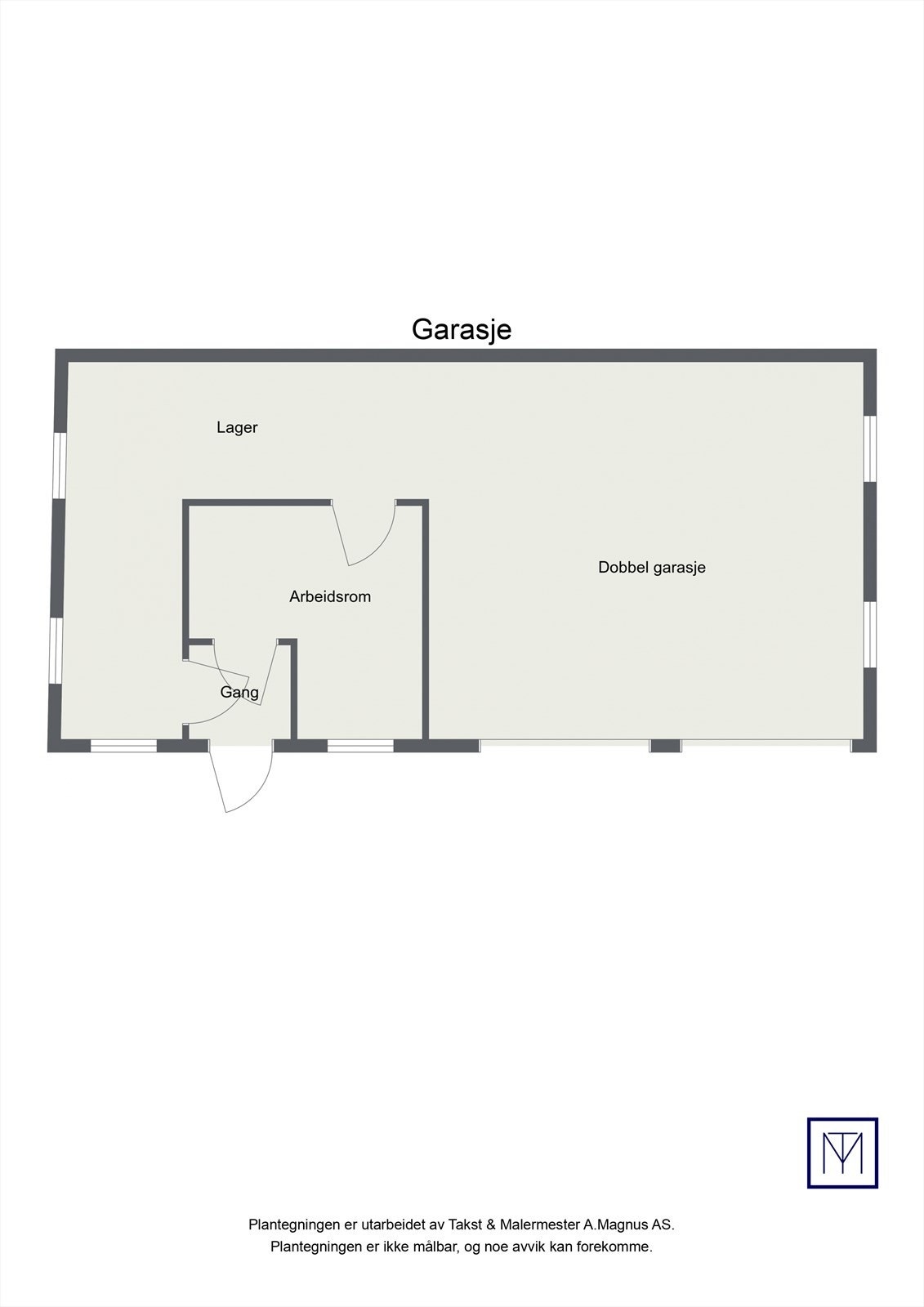 Plantegning garasje Galleribilde